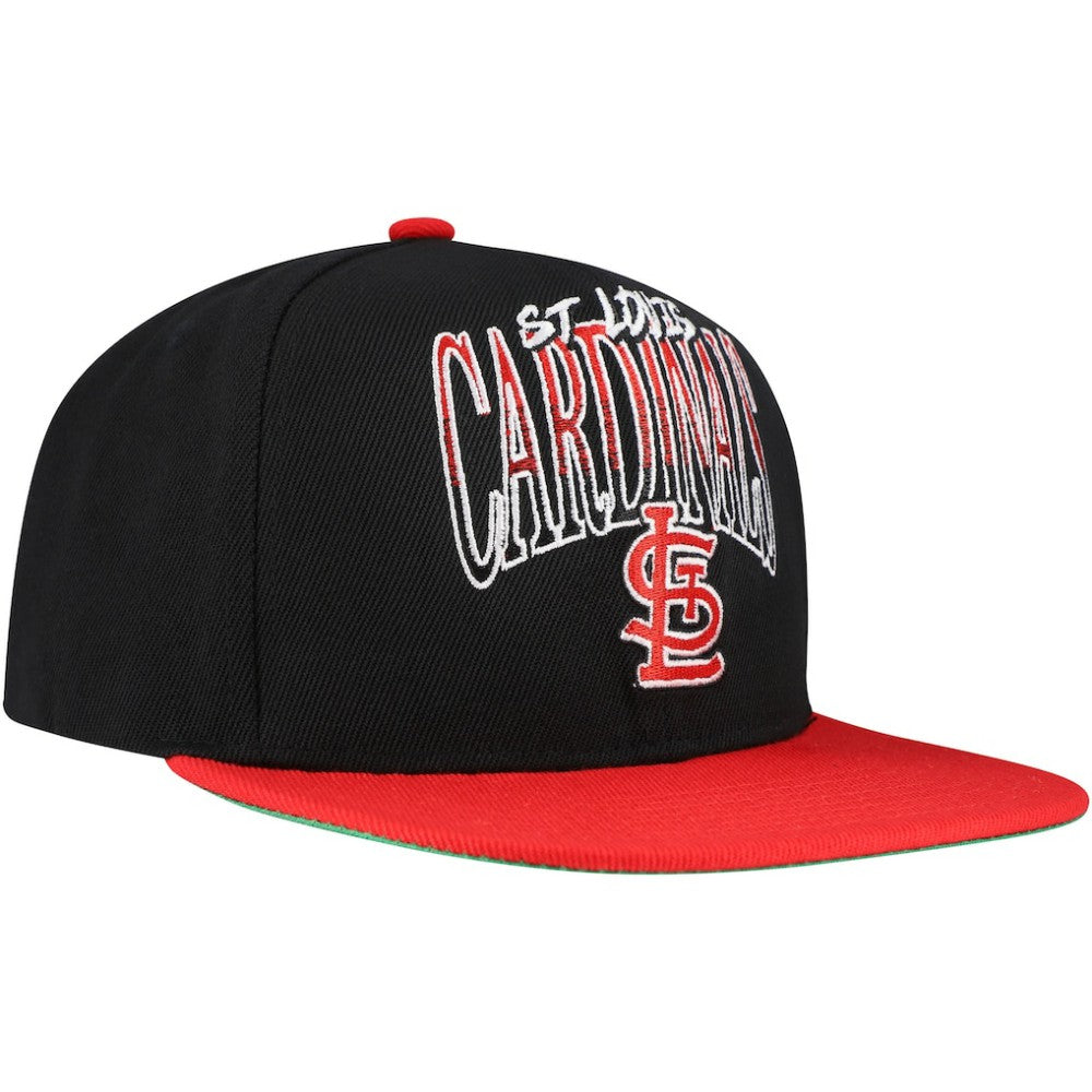 St. Louis Cardinals Mitchell & Ness Rise Up Snapback Hat Clearance