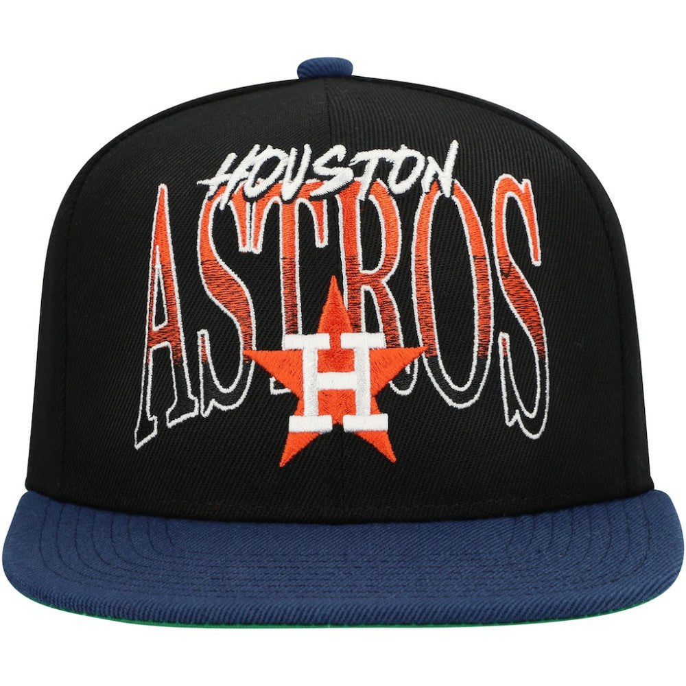 Houston Astros Mitchell & Ness Rise Up Snapback Hat On Sale