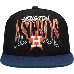 Houston Astros Mitchell & Ness Rise Up Snapback Hat On Sale