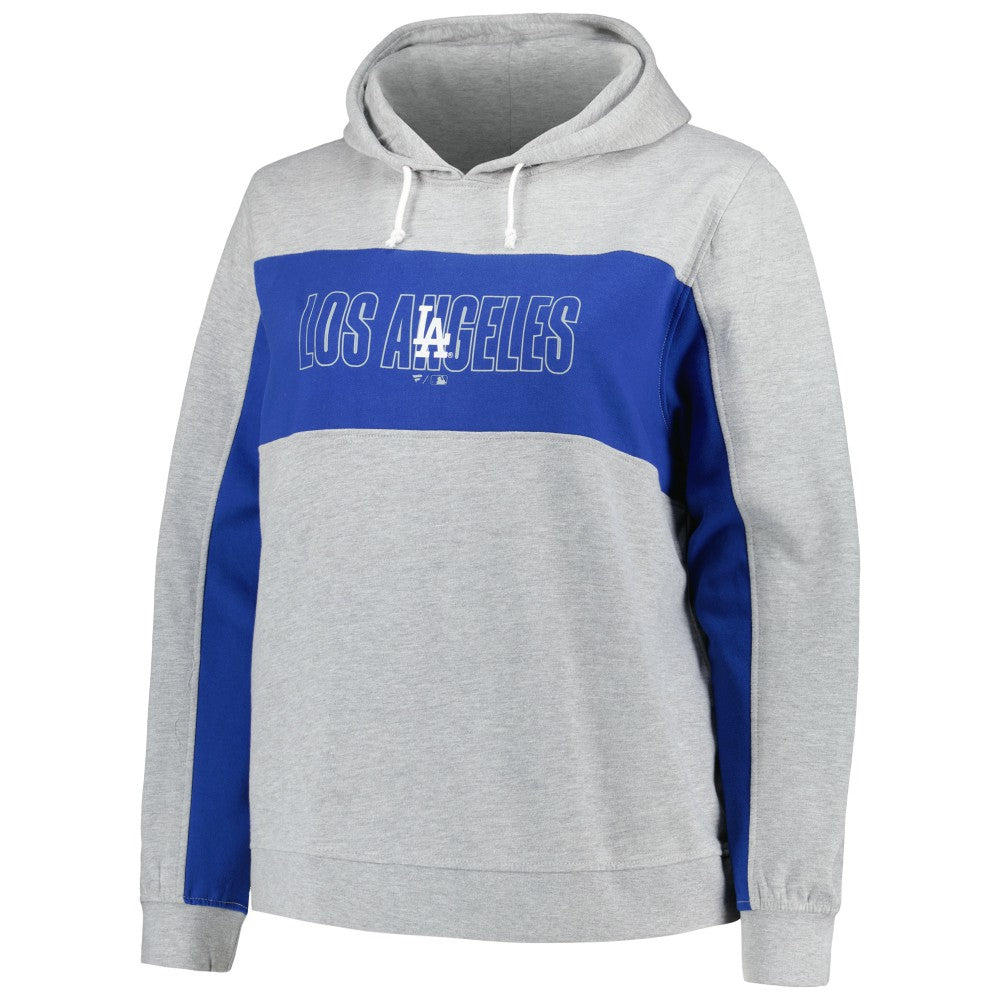Los Angeles Dodgers Profile Women's Plus Size Pullover Jersey Hoodie Clearance