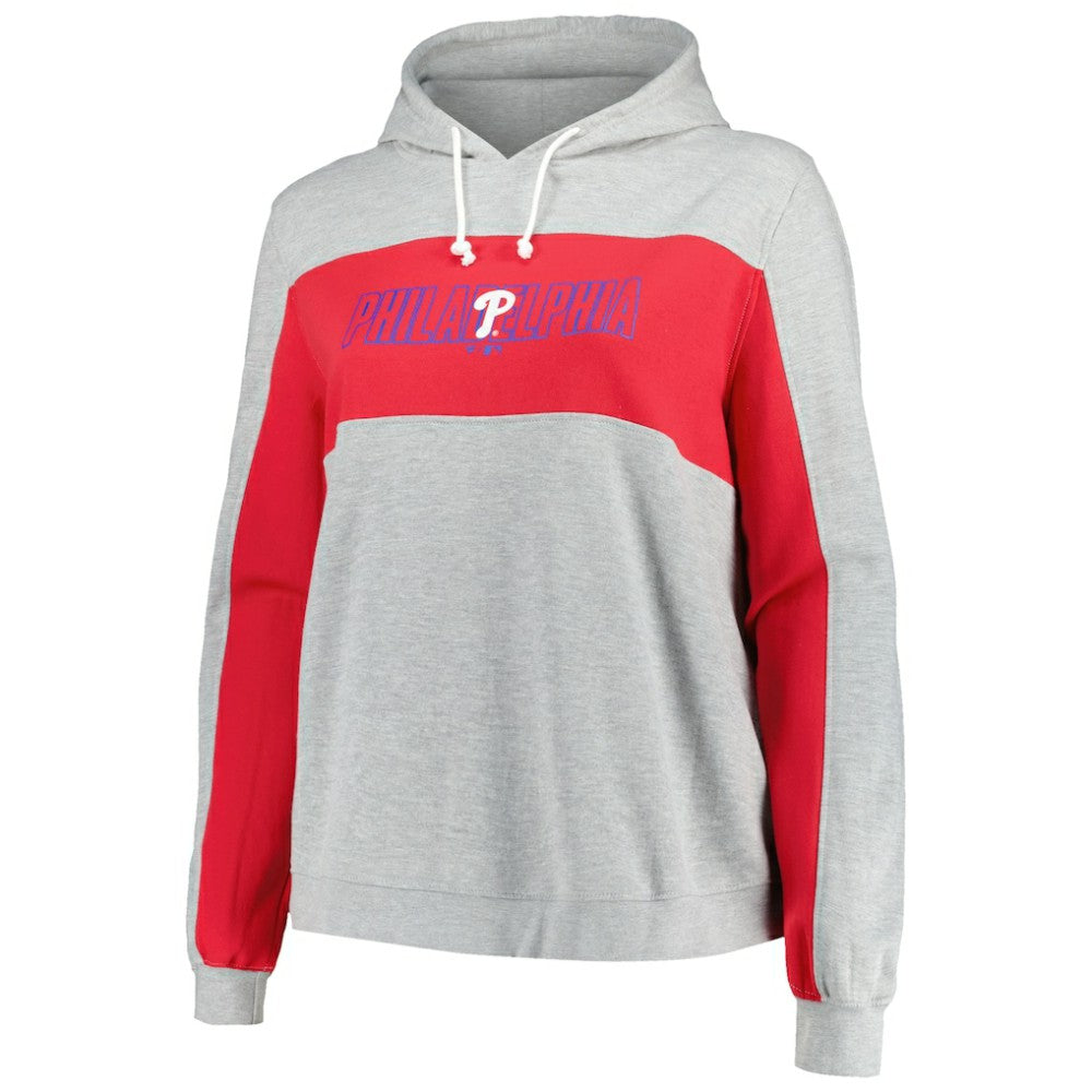 Philadelphia Phillies Profile Women's Plus Size Pullover Jersey Hoodie On Sale