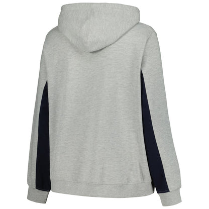 Milwaukee Brewers Profile Women's Plus Size Pullover Jersey Hoodie - Heather Gray | MLB Jerseys