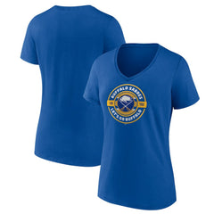 Buffalo Sabres - Women's Native V-Neck T-Shirt Royal