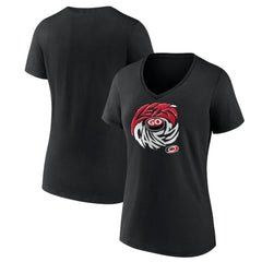 Carolina Hurricanes - Women's Native V-Neck T-Shirt Black