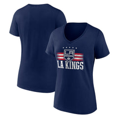 Los Angeles Kings - Women's Americana Team V-Neck T-Shirt Navy
