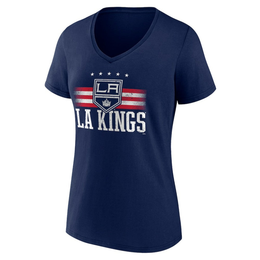 Los Angeles Kings - Women's Americana Team V-Neck T-Shirt Navy