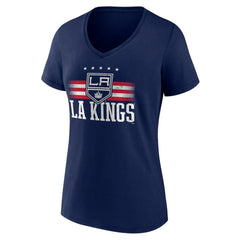Los Angeles Kings - Women's Americana Team V-Neck T-Shirt Navy