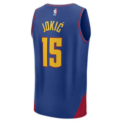 Fanatics - Nikola Jokic Denver Nuggets Fast Break Replica Player Jersey - Statement Editi- Blue
