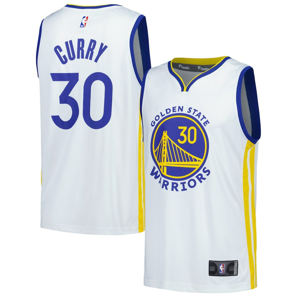 Fanatics - Stephen Curry Golden State Warriors Fast Break Replica Player Jersey - Association Editi- White