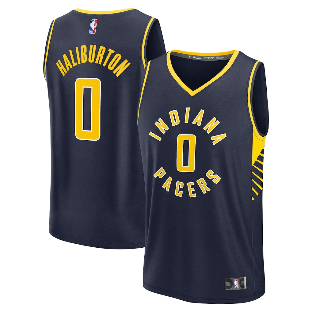 Tyrese Haliburton Indiana Pacers Fanatics Fast Break Replica Jersey - Icon Edition - Navy | NBA Jerseys