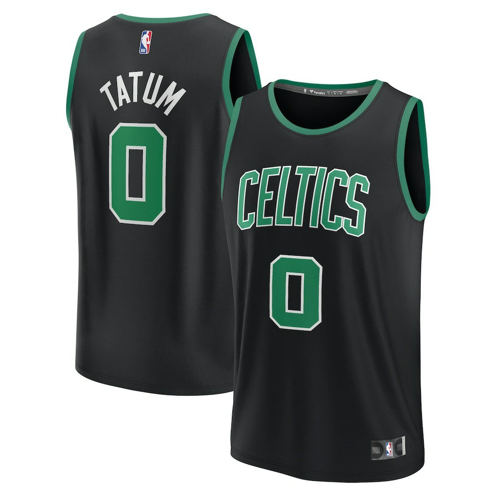 Fanatics - Jayson Tatum Boston Celtics Fast Break Replica Player Jersey - Statement Edition - Black