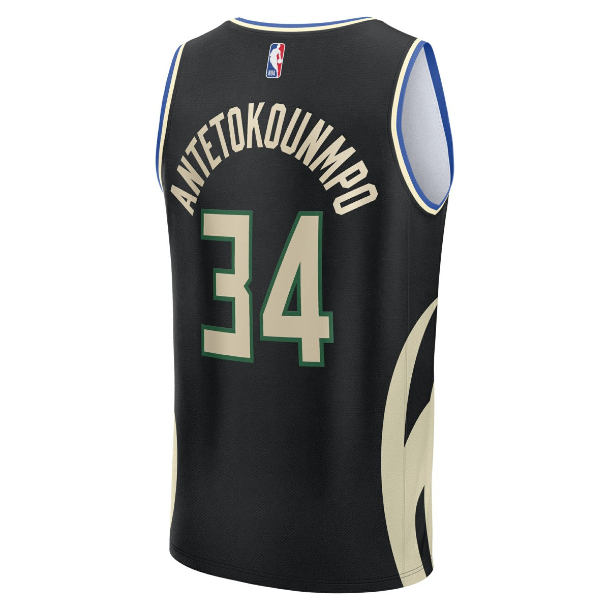 Fanatics - Giannis Antetokounmpo Milwaukee Bucks Youth Fast Break Replica Player Jersey - Statement Edition - Black