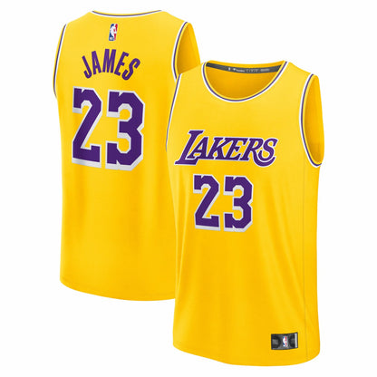 LeBron James Los Angeles Lakers Youth Fast Break Replica Player Jersey - Icon Edition - Gold | NBA Jerseys