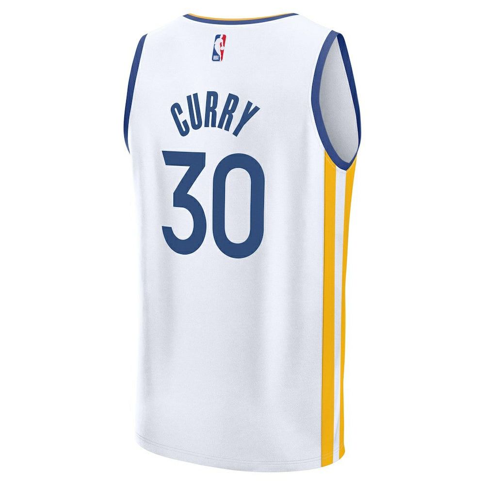 Fanatics - Stephen Curry Golden State Warriors Youth Fast Break Replica Player Jersey - Association Editi- White