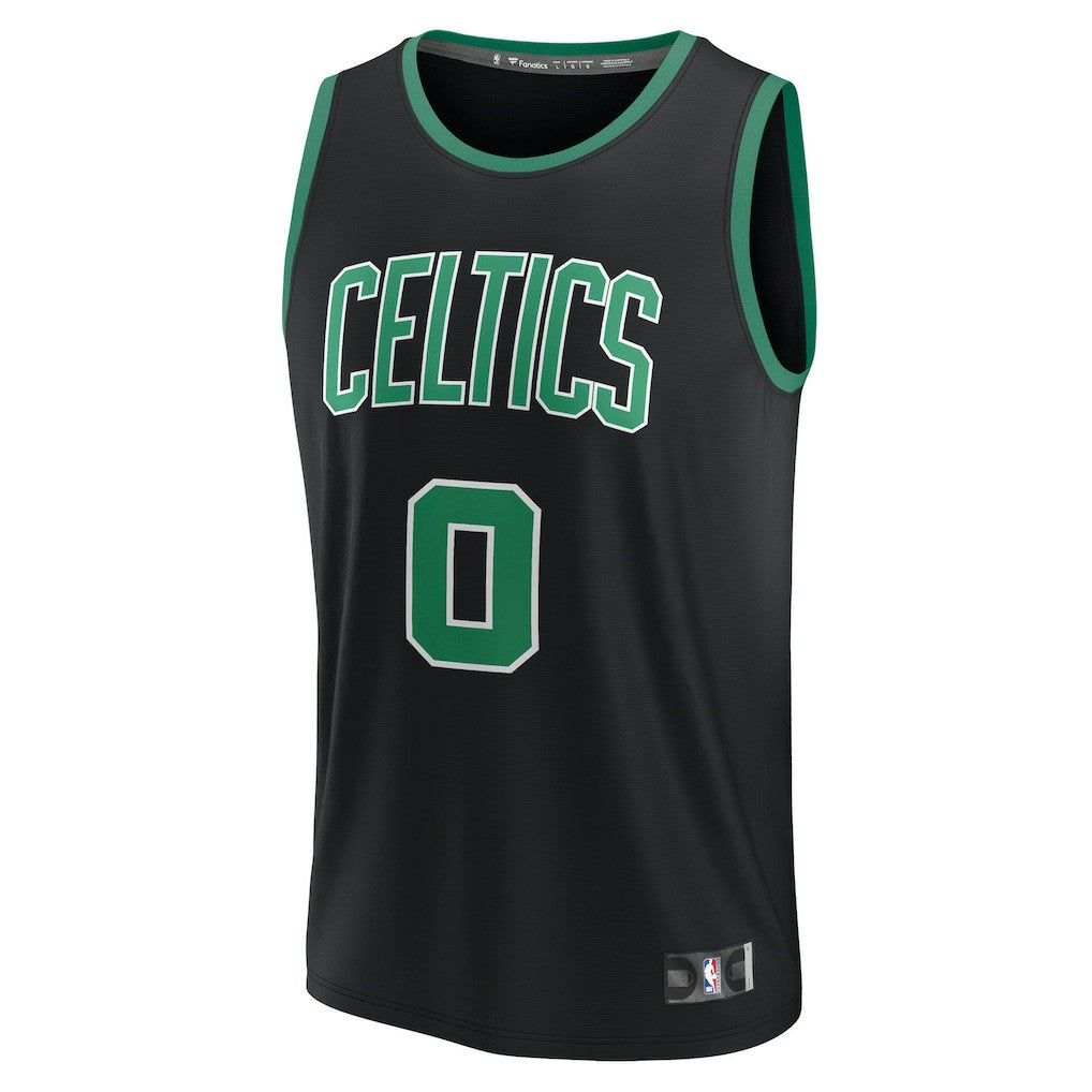 Fanatics - Jayson Tatum Boston Celtics Youth Fast Break Replica Player Jersey - Statement Edition - Black