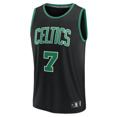 Fanatics - Jaylen Brown Boston Celtics Youth Fast Break Replica Player Jersey - Statement Edition - Black