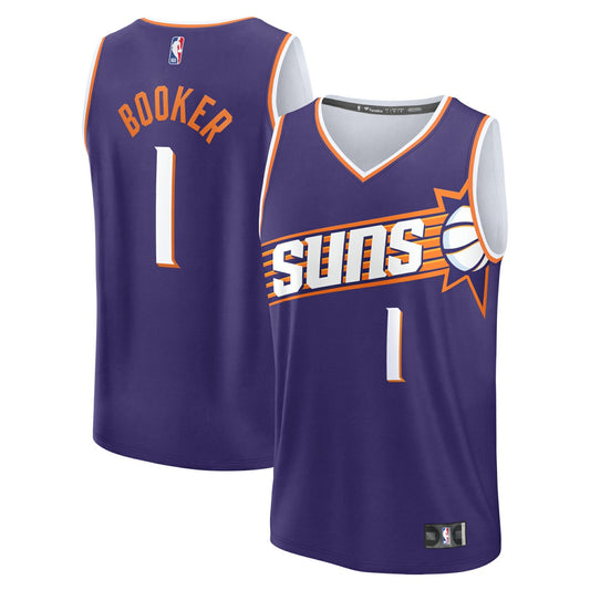 Devin Booker Phoenix Suns Youth Fast Break Replica Player Jersey - Icon Edition - Purple | NBA Jerseys