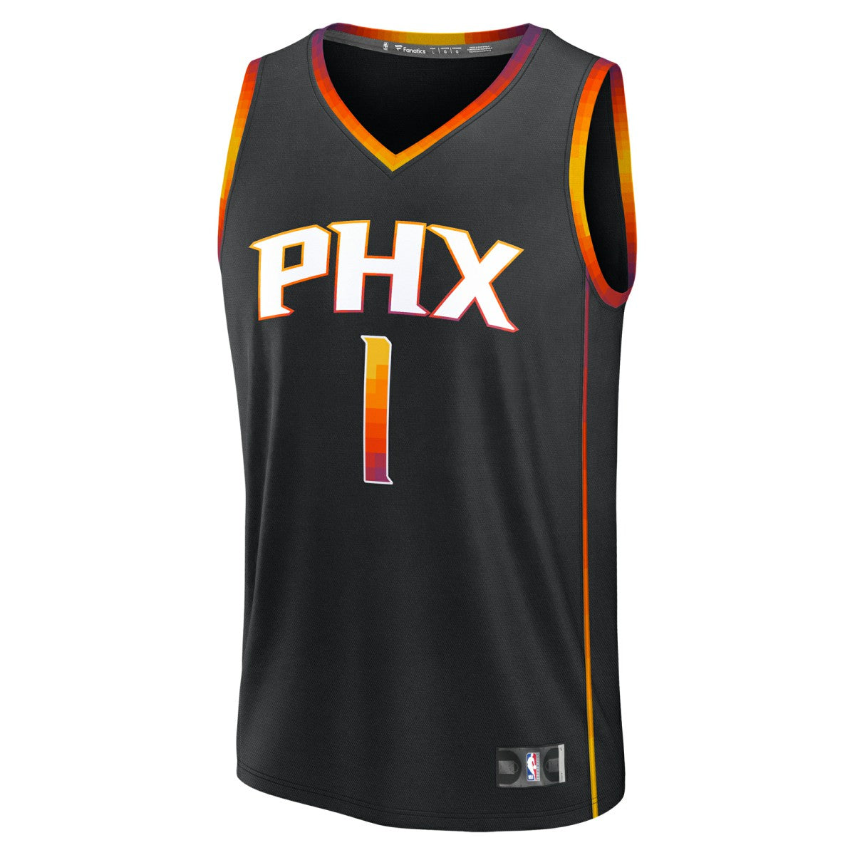Fanatics - Devin Booker Phoenix Suns Youth Fast Break Replica Player Jersey - Statement Edition - Black