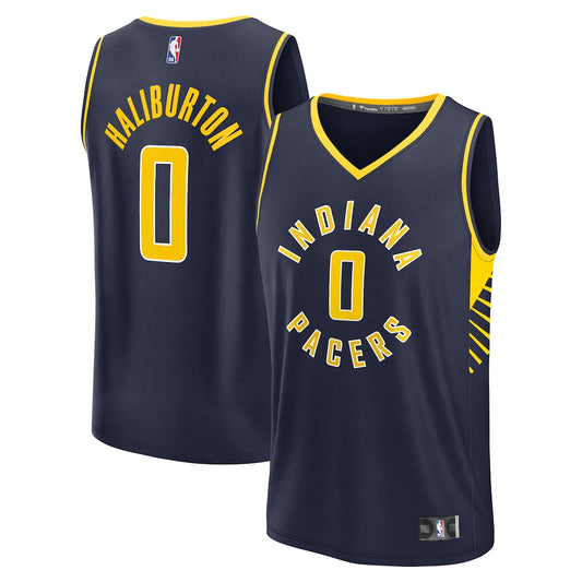 Tyrese Haliburton Indiana Pacers Fanatics Youth Fast Break Replica Player Jersey - Icon Edition - Navy | NBA Jerseys