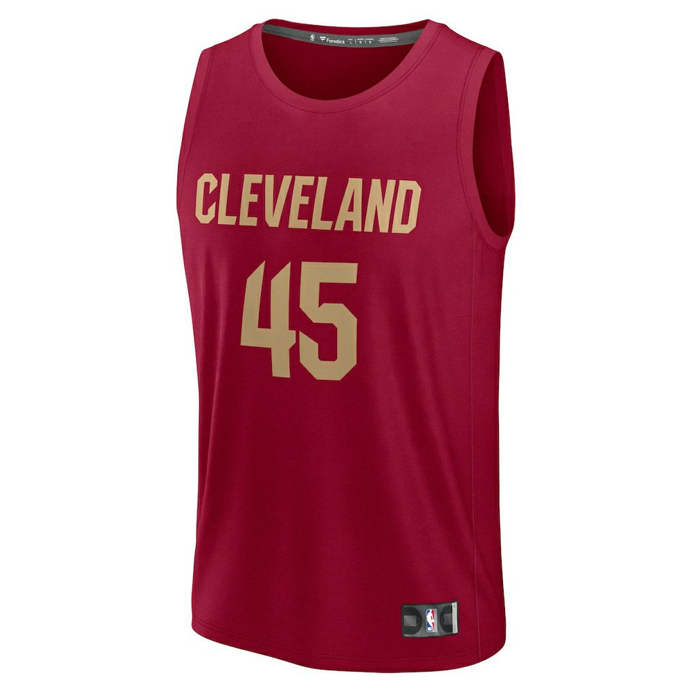 Fanatics - Donovan Mitchell Cleveland Cavaliers Youth Fast Break Replica Player Jersey - Icon Editi- Wine