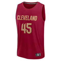 Fanatics - Donovan Mitchell Cleveland Cavaliers Youth Fast Break Replica Player Jersey - Icon Editi- Wine