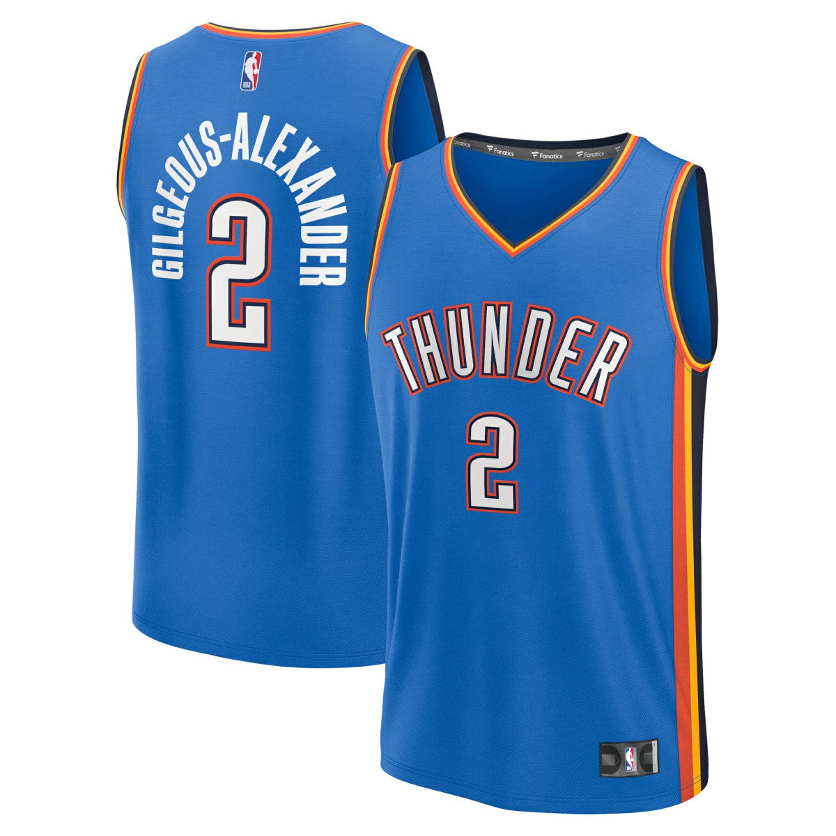 Fanatics - Shai Gilgeous-Alexander Oklahoma City Thunder Youth Fast Break Replica Player Jersey - Icon Edition - Blue