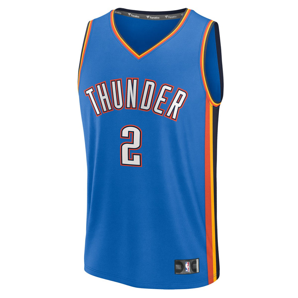 Fanatics - Shai Gilgeous-Alexander Oklahoma City Thunder Youth Fast Break Replica Player Jersey - Icon Edition - Blue