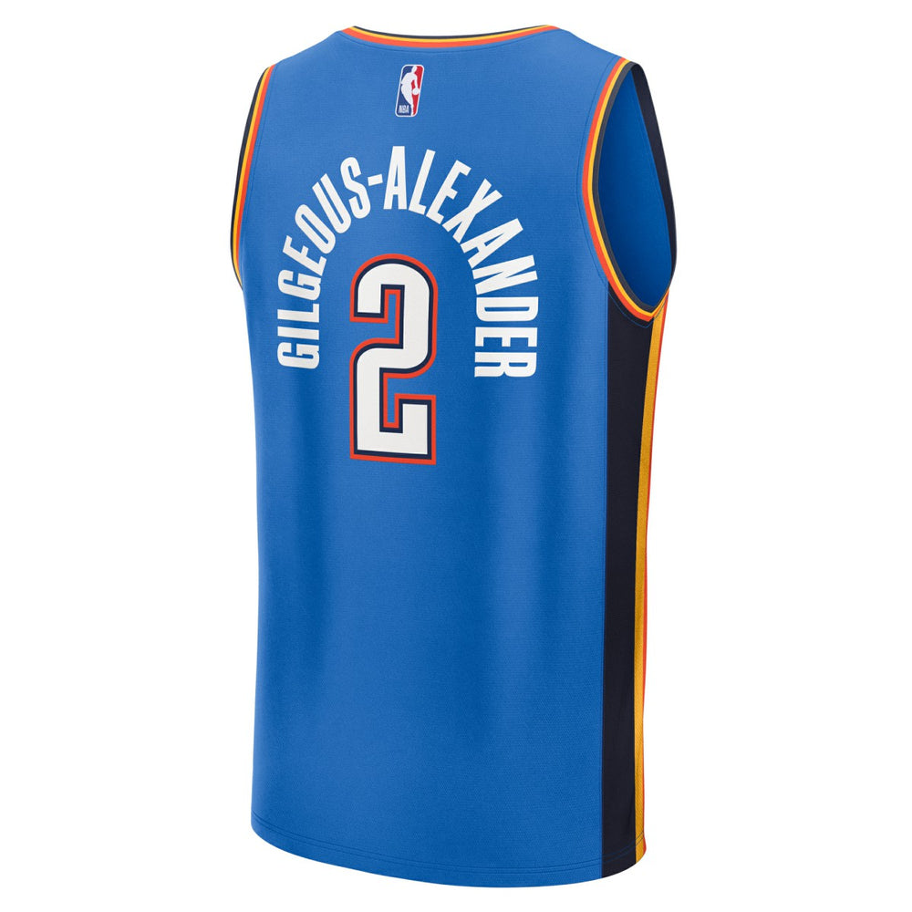 Fanatics - Shai Gilgeous-Alexander Oklahoma City Thunder Youth Fast Break Replica Player Jersey - Icon Edition - Blue