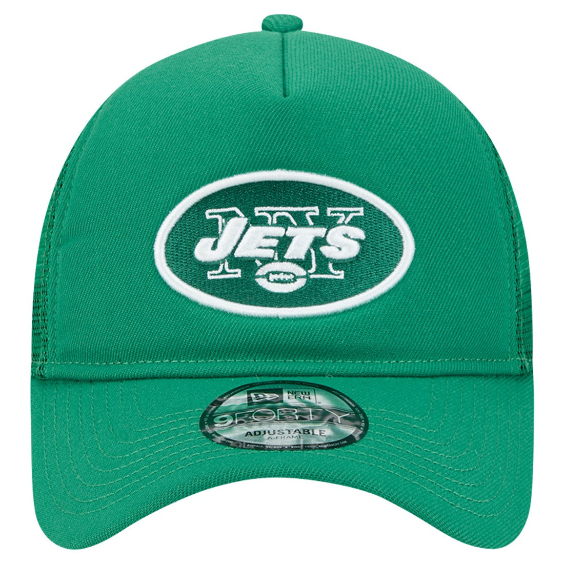 New York Jets New Era 9FORTY A-Frame Trucker Adjustable Hat Green - NFL