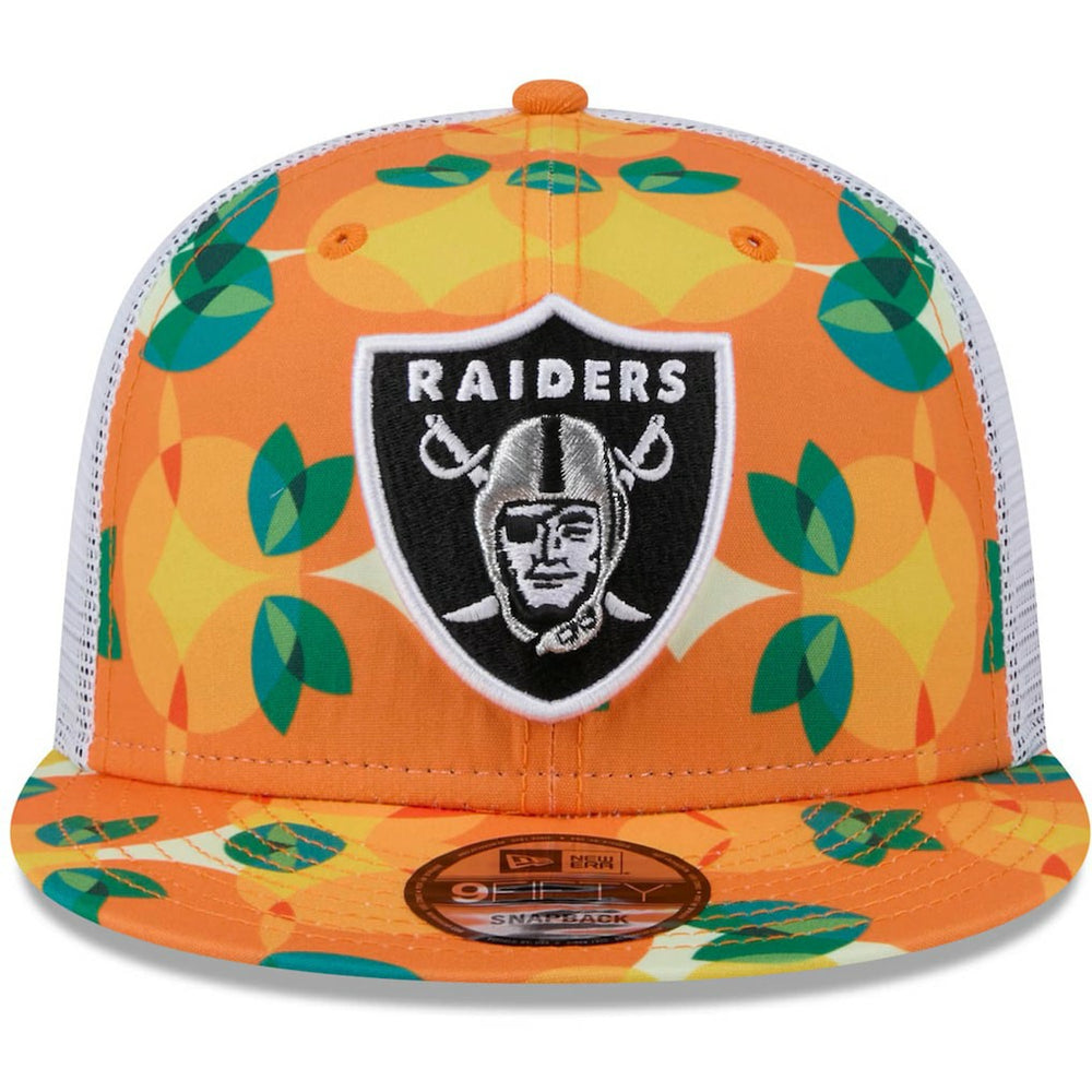 Las Vegas Raiders New Era Citrus 9FIFTY Trucker Snapback Hat Orange - NFL