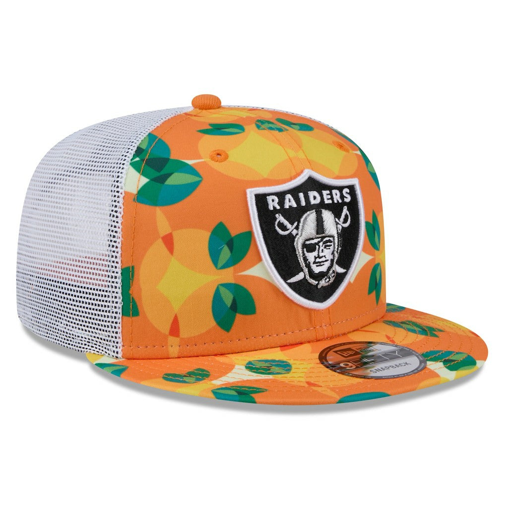 Las Vegas Raiders New Era Citrus 9FIFTY Trucker Snapback Hat Orange - NFL