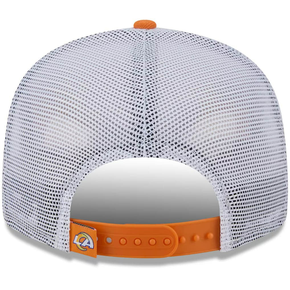 Los Angeles Rams New Era Citrus 9FIFTY Trucker Snapback Hat Orange - NFL