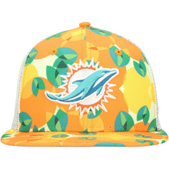 Miami Dolphins New Era Citrus 9FIFTY Trucker Snapback Hat Orange - NFL