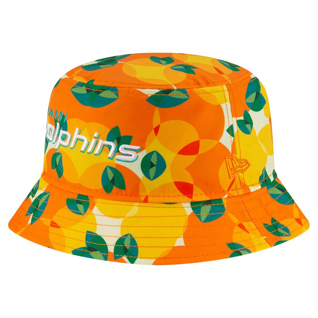 Miami Dolphins New Era Citrus Bucket Hat Orange - NFL