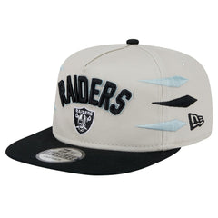 Las Vegas Raiders New Era Athletic Golfer Snapback Hat Stone/Black - NFL