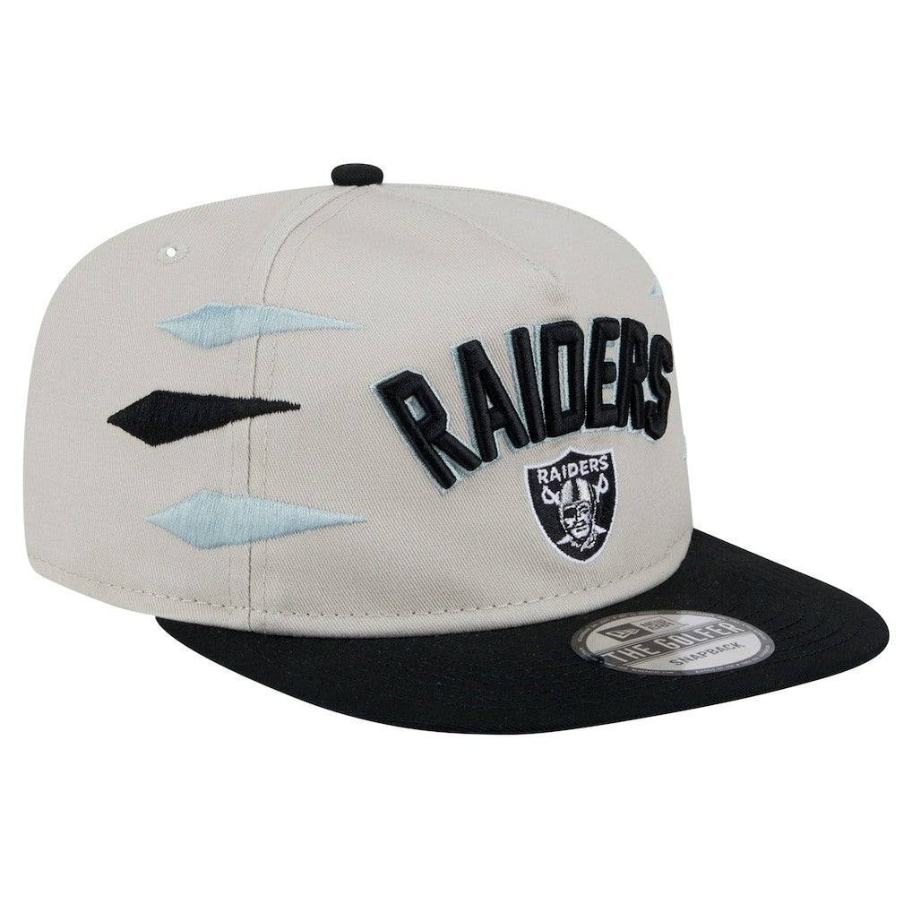 Las Vegas Raiders New Era Athletic Golfer Snapback Hat Stone/Black - NFL