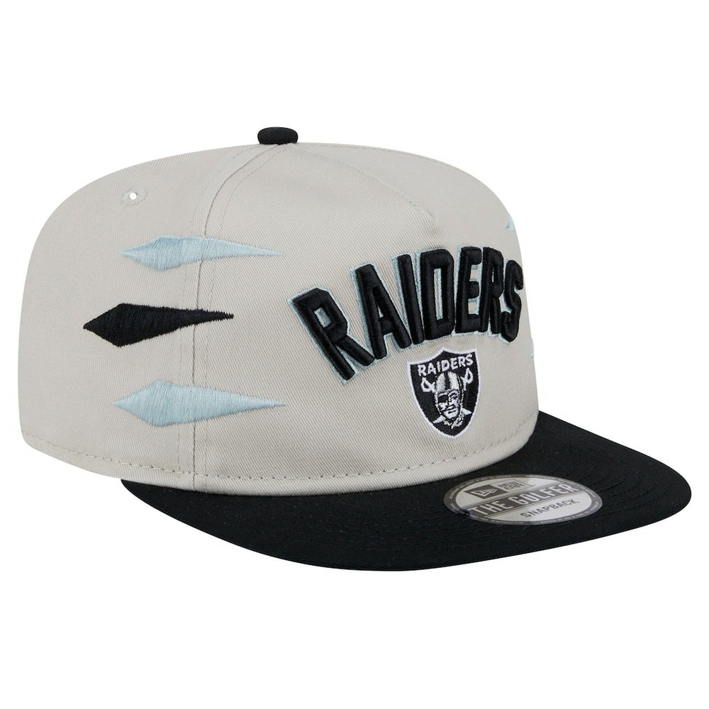 Las Vegas Raiders New Era Athletic Golfer Snapback Hat Stone/Black - NFL