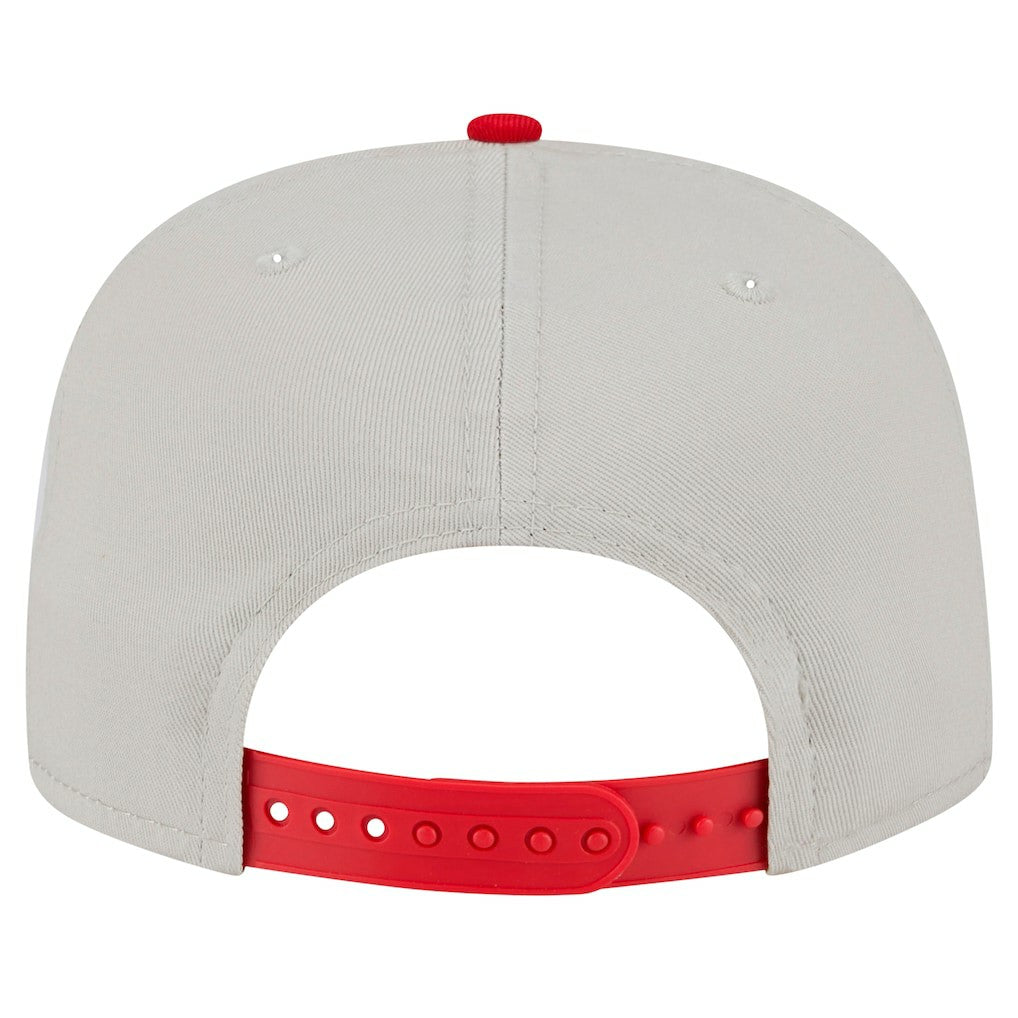 Kansas City Chiefs New Era Athletic Golfer Snapback Hat Stone/Red - NFL