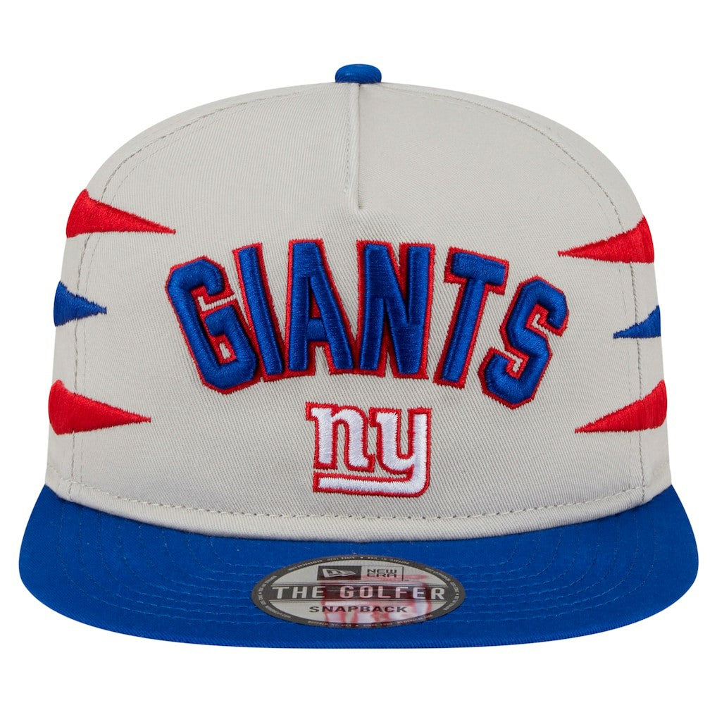 New York Giants New Era Athletic Golfer Snapback Hat Stone/Royal - NFL