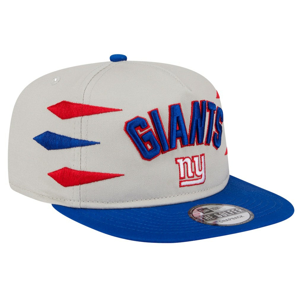 New York Giants New Era Athletic Golfer Snapback Hat Stone/Royal - NFL