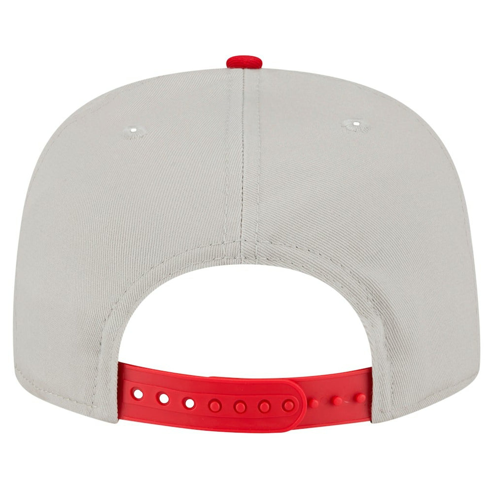 San Francisco 49ers New Era Athletic Golfer Snapback Hat Stone/Scarlet - NFL