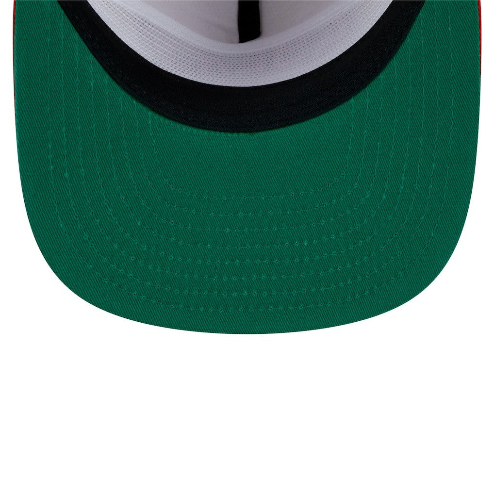 San Francisco 49ers New Era Athletic Golfer Snapback Hat Stone/Scarlet - NFL