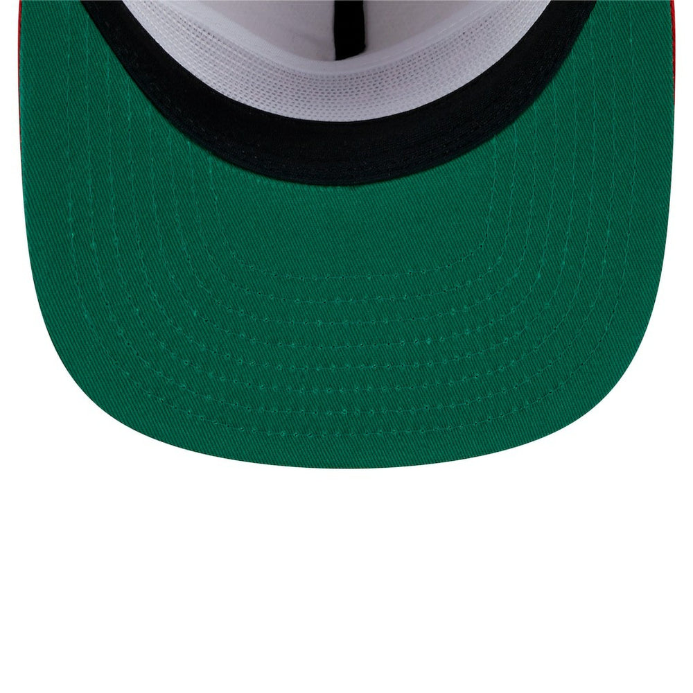 San Francisco 49ers New Era Athletic Golfer Snapback Hat Stone/Scarlet - NFL