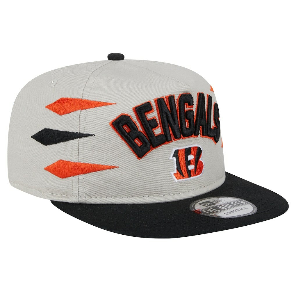 Cincinnati Bengals New Era Athletic Golfer Snapback Hat Stone/Orange - NFL