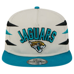 Jacksonville Jaguars New Era Athletic Golfer Snapback Hat Stone/Teal - NFL