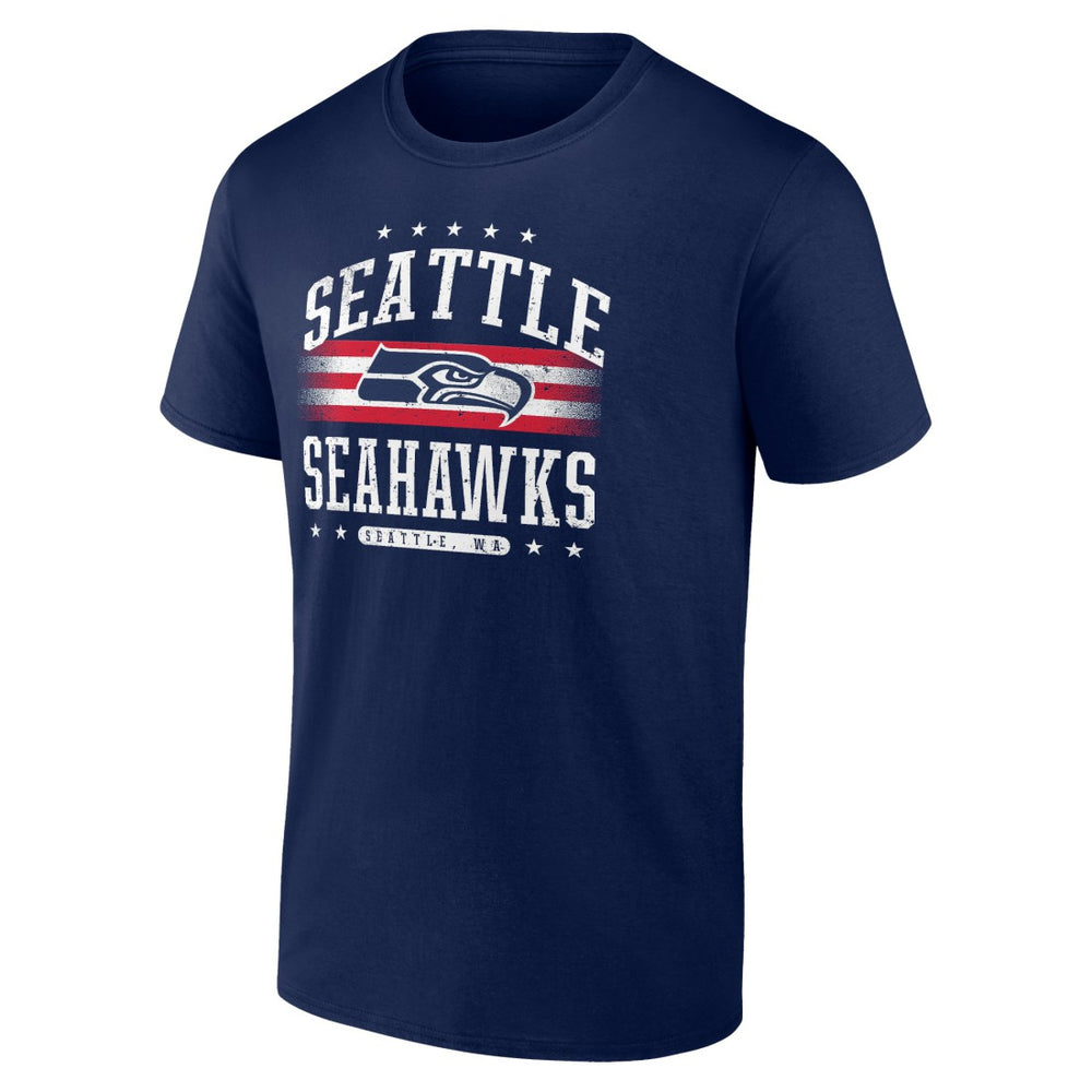 Seattle Seahawks Americana Team T-Shirt College Navy - NFL