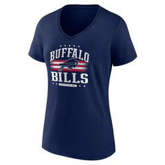 Buffalo Bills Women's Americana Team V-Neck T-Shirt Navy - NFL