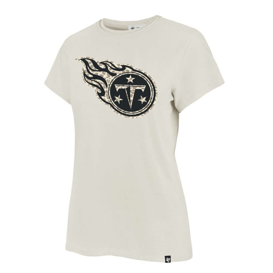 Tennessee Titans '47 Women's Panthera Frankie T-Shirt Cream - 47 brand