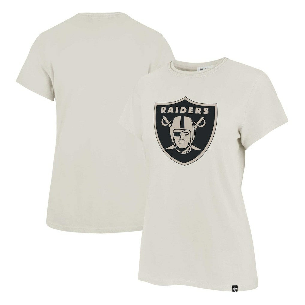 Las Vegas Raiders '47 Women's Panthera Frankie T-Shirt Cream - 47 brand