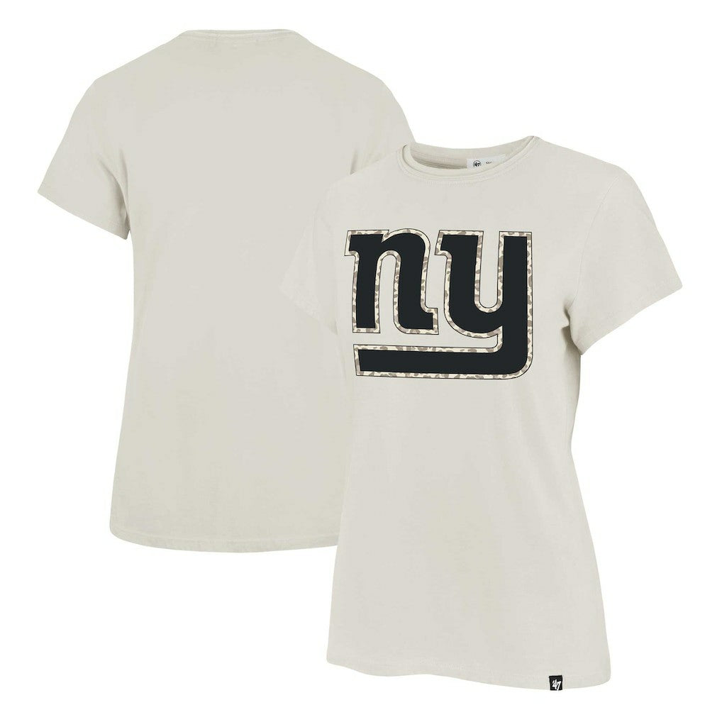 New York Giants '47 Women's Panthera Frankie T-Shirt Cream - NFL